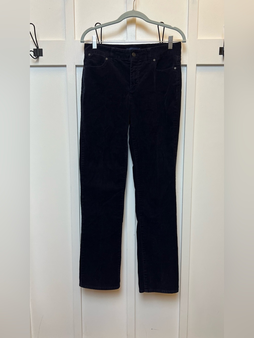 Talbots Heritage 6 x 32 Tall Dark Blue Corduroy Pants Straight Slim Fall Preppy